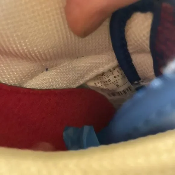 Nike Air Force 1 Low Rasheed Sheed Wallace 6.5 Y Red White Blue 313340-411 2005 - Picture 7 of 8